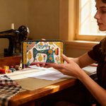 Personalized Retro Sewing Machine Large Name Hand Wallet with Multiple Compartments and Metal Zipper Birthday Anniversary Gift for Sewing Lover