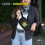 Personifierad långsvansad Marsupilami Butterfly Crossbody Fanny Pack med namn och justerbar rem Födelsedagspresent för kvinnor | Callie × Marsupilami®