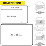 Zerbino antiscivolo personalizzato con 1-3 foto di animali e testo design con zampe regalo per amanti di animali