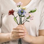 Fleur de naissance en verre personnalisée Décoration d'intérieur Anniversaire Anniversaire Fête des mères Cadeau pour femmes