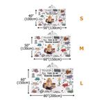 Personalized Birth Flower Cartoon Reading Girl Soft Throw Hooded Blanket with Name Home Birthday Gift for Librarians Book Lovers