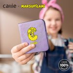 Personalised Long-Tailed Leopard Marsupilami PU Leather Women's Wallet with Name and Initial Birthday Gift for Friend Family | Callie × Marsupilami®