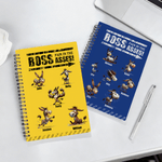 Personalized Boss Pain In The Asses Funny Donkey Spiral A5 Notebook with Name Daily Planner Diary Birthday Gift for Colleague Friend
