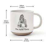 Tazza da caffè in ceramica personalizzata con manico e testo per uso quotidiano Regalo di compleanno per amici e famiglia