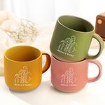 Taza de cerámica de 12 oz con asa y nombre Personalizada con foto de pareja estilo Line Art Regalo de aniversario de San Valentín para pareja