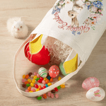 Gepersonaliseerde krans cartoon konijn paasmand met naam en konijnenoren eier jagen accessoire paascadeau voor kinderen