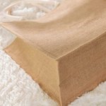 Conejito de Pascua con corona de flores personalizado Bolsa grande de yute con nombre Regalo de Pascua para niños Niñas