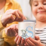 Personalised Wreath Animals Star Initial Ceramic Money Box Piggy Bank with Name Home Decor Birthday Gift for Kids