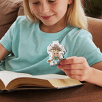 Personalised Cartoon Character Book Magnetic Bookmark Clip with Name School Supplies Reading Corner Birthday Gift for Family Students Bookworms