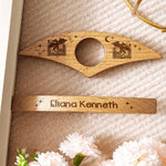 Personalised Minimalist Book Dragon Star Wooden Book Page Holder with Engraved Name Daily Use Birthday Gift for Bookworms Book Lovers Students