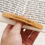 Personalised Minimalist Book Dragon Star Wooden Book Page Holder with Engraved Name Daily Use Birthday Gift for Bookworms Book Lovers Students