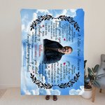 Una carta del cielo personalizada Manta suave Regalo conmemorativo para un amigo de la familia