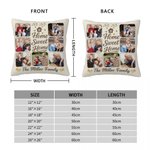 Personalized Home Sweet Home 7 Photos Soft Throw Pillow Cover with Text Home Decor Birthday Anniversary Gift for Family