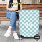 Personalized Chessboard Classic Marsupilami Luggage Cover with Name Travel Accessories Birthday Gift for Family Friends | Callie × Marsupilami®