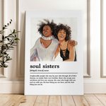 Poster personnalisé en toile d'aquarelle et crayons de couleur avec nom Cadeau d'anniversaire pour le meilleur ami