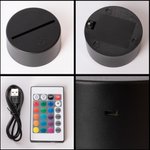 Lampe LED Personnalisé avec Nom Lumière Nocturne Arbre de Noël Sapin