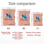 Personalised Company Logo Design PU Leather Refillable Binder Notebook with Name Slogan and Pen Anniversary Promotion Gift for Employee