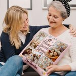 Personalized Home Sweet Home 7 Photos Soft Throw Pillow Cover with Text Home Decor Birthday Anniversary Gift for Family