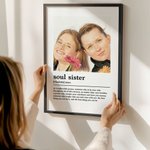 Poster personnalisé en toile d'aquarelle et crayons de couleur avec nom Cadeau d'anniversaire pour le meilleur ami