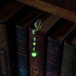 Personalized Luminous Staff Beads Bookmark with Name Birthday Fantasy Gift for Book Lovers
