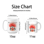 Personalized Love Tree Penguin Ceramic Coffee Mug with Name Daily Use Valentine's Day Wedding Gift for Couple