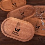 Personalised Praying Hands Wooden Rosary Tray with Name Sacrament First Communion Baptism Gift for Christians