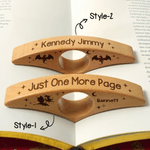 Personalised Minimalist Book Dragon Star Wooden Book Page Holder with Engraved Name Daily Use Birthday Gift for Bookworms Book Lovers Students
