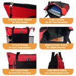 Henkilökohtainen Syntymä Kukka jalokivi Suuri Kangaskassi nimi ja Mesh taskut Päivittäinen käyttö Travel Syntymäpäivä lahja naisille