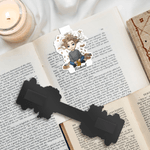 Personalised Cartoon Character Book Magnetic Bookmark Clip with Name School Supplies Reading Corner Birthday Gift for Family Students Bookworms