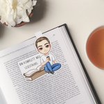 Personalisiertes Cartoon Charakter magnetisches Lesezeichen mit Text und Namen Lesezubehör Geburtstag Geschenk für Bücherliebhaber Leseratten