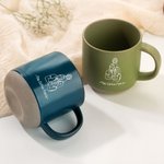Tazza da caffè in ceramica personalizzata con manico e testo per uso quotidiano Regalo di compleanno per amici e famiglia