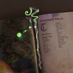 Personalized Luminous Staff Beads Bookmark with Name Birthday Fantasy Gift for Book Lovers