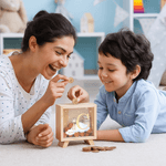 Personalized Stars Cloud Cute Animal Wooden Clear Money Box Piggy Bank with Name and Initial Birthday Children's Day Gift for Boys Girls