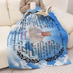 Una carta del cielo personalizada Manta suave Regalo conmemorativo para un amigo de la familia