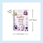 Personalised Weight Loss Diary Spiral A5 Notebook with Name Exercise Planner Birthday Gift for Fitness People
