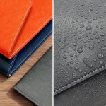 Personalized Birth Flower PU Leather A4 File Folder with Name Business Trip Office Birthday Gift for Office Workers