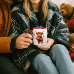 Gepersonaliseerde Hart Highland Koe 11 oz 15 oz Keramische Mok met Naam Dagelijks Gebruik Verjaardagscadeau voor Familie Vriend Koe Liefhebber