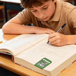 Personalised Cute Cartoon School Animal Multicolour Magnetic PU Leather Bookmark Clip with Name Reading Birthday Gift for Kids Students Bookworms