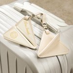 Etiquette de bagage personnalisée en cuir avec date et nom pour le mariage d'un avion 2 pièces Accessoire pour le mariage Favoriser le souvenir Cadeau pour le couple