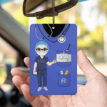 Gepersonaliseerd Cartoon Medisch Personeel Lavendel Auto Luchtverfrisser Ornament Auto Interieur Decor Verjaardagscadeau voor artsen en verpleegkundigen