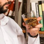 Personalizzato Cross Golf Clubs Golf Ball 10 oz Old Fashioned Rock Whiskey Glass con nome Regalo di compleanno per la festa del papà per gli uomini