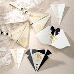 Etiquette de bagage personnalisée en cuir avec date et nom pour le mariage d'un avion 2 pièces Accessoire pour le mariage Favoriser le souvenir Cadeau pour le couple