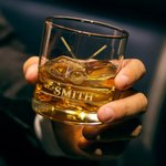 Personalizzato Cross Golf Clubs Golf Ball 10 oz Old Fashioned Rock Whiskey Glass con nome Regalo di compleanno per la festa del papà per gli uomini