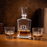 Personalized  Whiskey Decanter with Engraved Name and Initial Father's Day Birthday Gift for Liquor Lovers