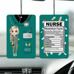 Gepersonaliseerd Cartoon Medisch Personeel Lavendel Auto Luchtverfrisser Ornament Auto Interieur Decor Verjaardagscadeau voor artsen en verpleegkundigen