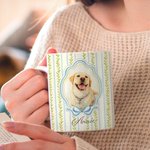 Personalisierte Aquarell Haustier Foto 11 oz 15 oz Keramik Becher mit Namen Geburtstag Haustier Party Geschenk für Tierbesitzer Liebhaber