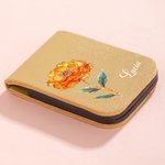 Segnalibro magnetico in pelle PU personalizzato con nome e fiore di nascita multicolore regalo per amanti dei libri