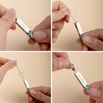 Personalized 1-4 Sides Engraved Ashes Urn Bar Necklace with Birthstone and Text Cremation Jewelry Memorial Gift for Her Him