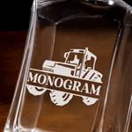 Personalized Tractor Whiskey Decanter with Engraved Name Birthday Anniversary Gift for Liquor Lovers