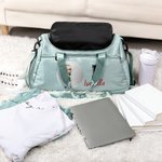 Sac de voyage personnalisé avec nom et initiale Cadeau d'anniversaire pour maman Amoureux du sport